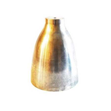 Cloche en métal en aluminium de 225 mm de hauteur x 170 mm de diamètre.