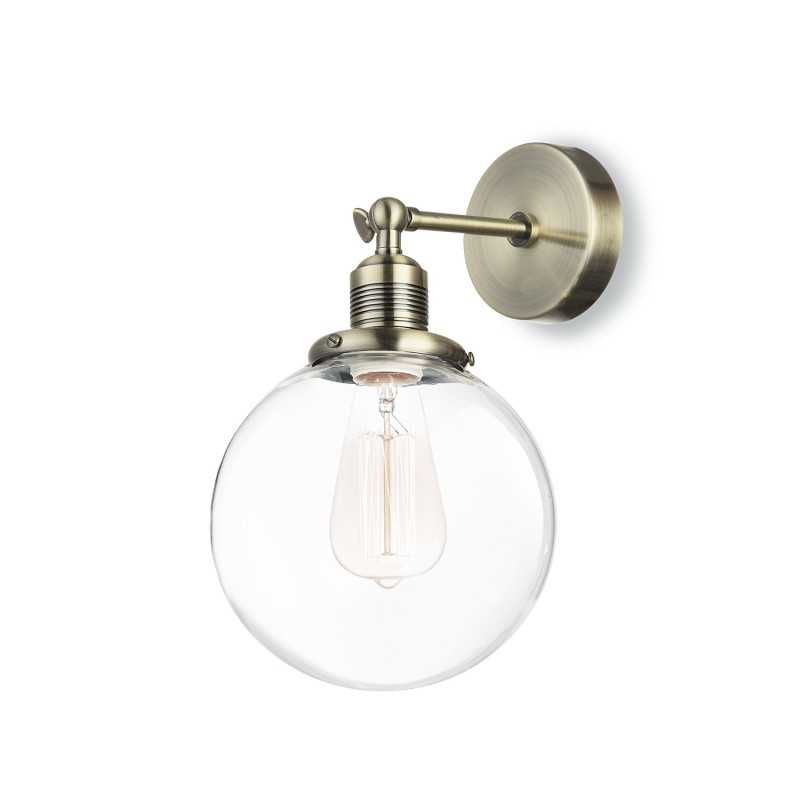 Applique LED E27 MARUT en métal couleur bronze brossé