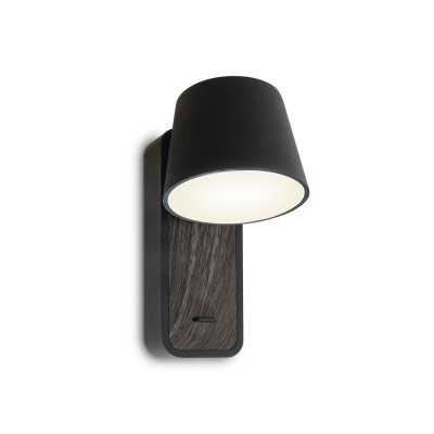 Applique murale PEZAY aluminium SMD LED 5W 521Lm noire