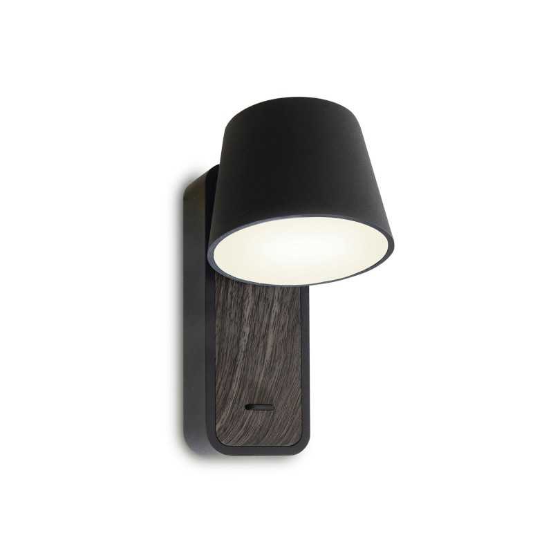 Applique murale PEZAY aluminium SMD LED 5W 521Lm noire