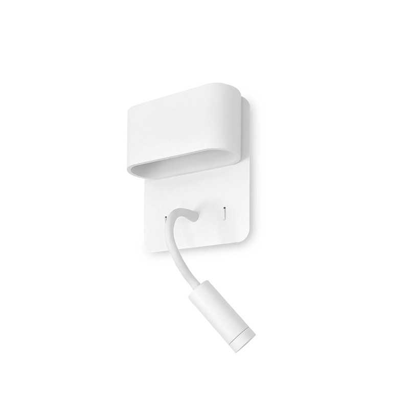 COGNE applique aluminium COB LED 3W 150Lm, SMD LED 8W 570Lm blanc