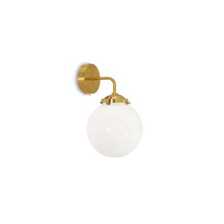 Applique murale en métal CAIRE E27 LED couleur laiton brossé