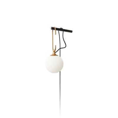 Applique murale en métal MULLES E14 LED couleur or