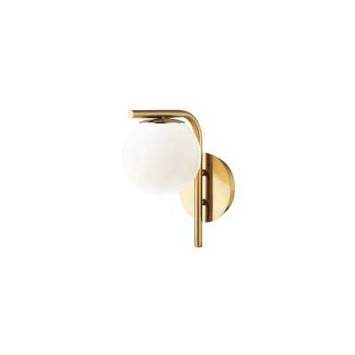 Applique LED E27 NAVAT en métal couleur laiton brossé