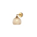 Applique LED BAVAT métal E27 couleur laiton brossé