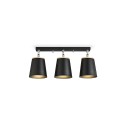 LANDRER spot de plafond LED E27 en bois noir
