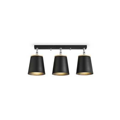 LANDRER spot de plafond LED E27 en bois noir