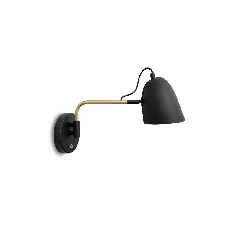 Applique LED BAUGE métal E27 noire