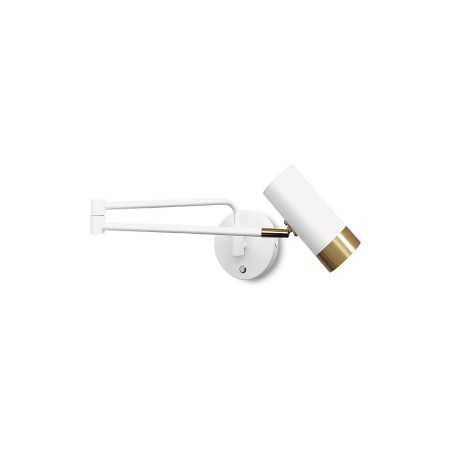 Applique murale GU10 en métal PAULIAC blanche