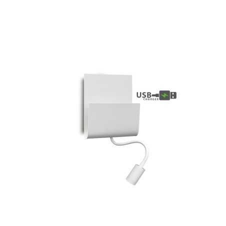 Applique murale en aluminium BUZAY COB LED 3W 302LM, SMD LED 4W 360LM blanc