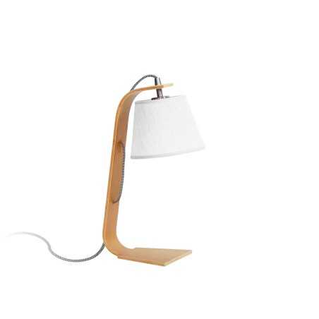Lampe de table en bois ORIOU E27 LED couleur bois