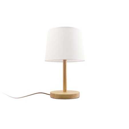 Lampe de table en bois MAZIN E27 LED couleur bois