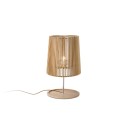 Lampe de table en bois MAIRE E27 LED couleur bois