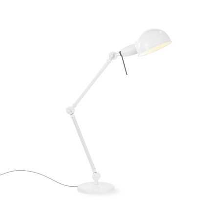 Lampe de table articulée LED blanche PROGE en métal E27