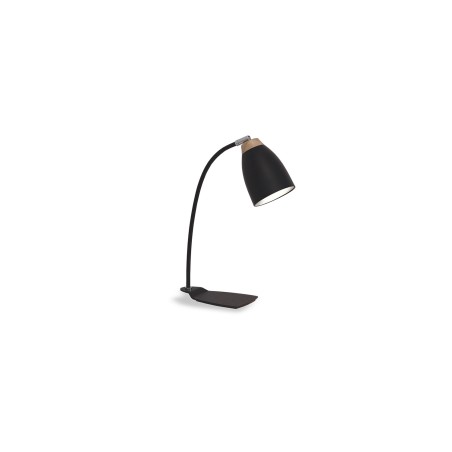 Lampe de table LED E27 en bois PECUT