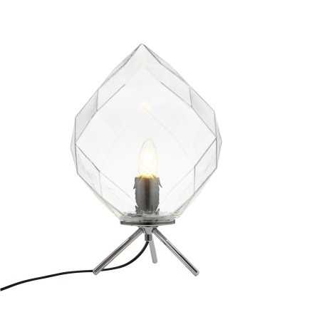 VOUST lampe de table en métal E27 LED couleur chrome brillant