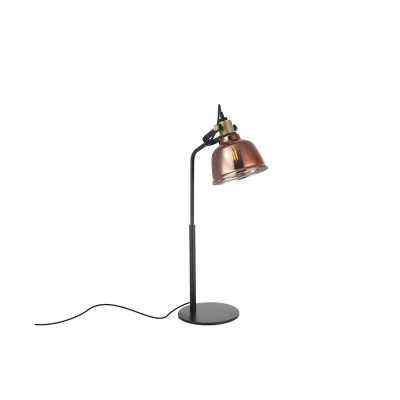 Lampe de table LED E27 en métal GIOUX couleur cuivre brillant