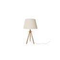 Lampe de table en bois BICON E27 LED couleur bois
