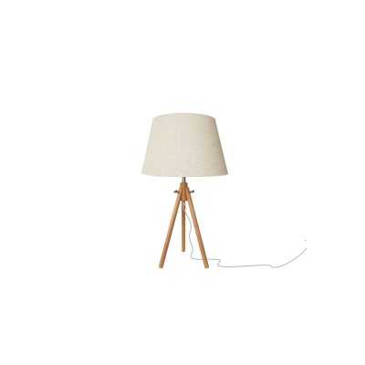 Lampe de table en bois BICON E27 LED couleur bois