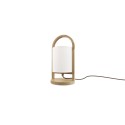 Lampe de table en bois ENVAL E27 LED couleur bois