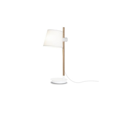 Lampe de table en bois PUVIC E27 LED