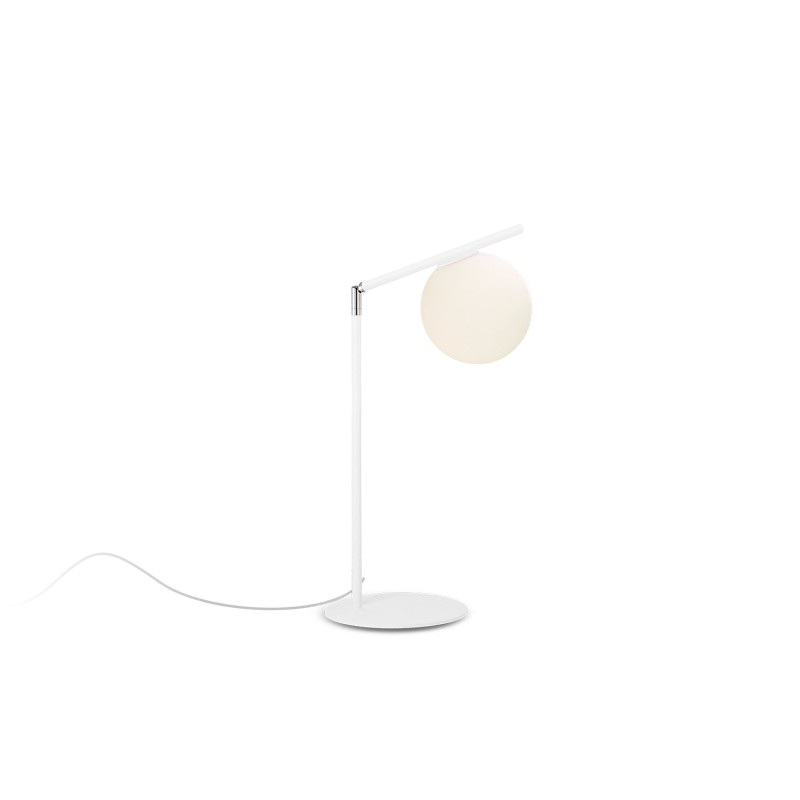 Lampe de table LED blanche E27 en métal PACEL