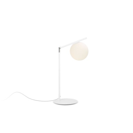 Lampe de table LED blanche E27 en métal PACEL