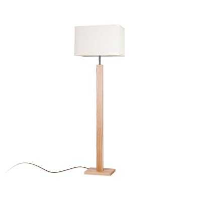 BOHAS lampadaire en bois E27 LED couleur bois
