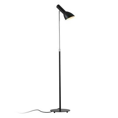 Lampadaire LED noir E27 en métal GUITS