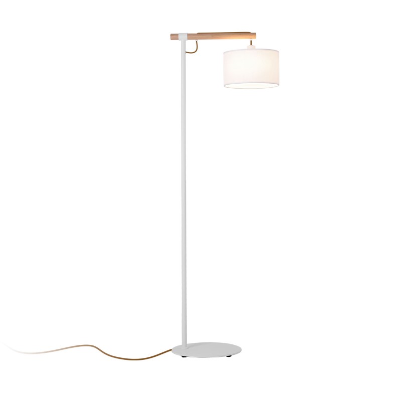 Lampadaire YZOSSE en bois E14 LED blanc