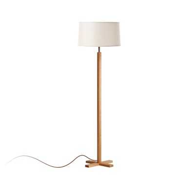 Lampadaire en bois YVOIRE E27 LED couleur bois