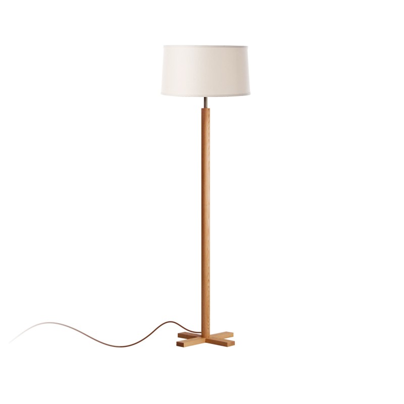 Lampadaire en bois YVOIRE E27 LED couleur bois