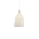 VIGUE suspension simple osier E27 LED colorée