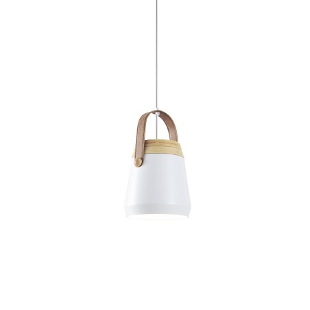 Suspension simple LED colorée E27 en aluminium ISLOU