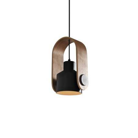 GLAND suspension simple en bois E27 LED couleurs