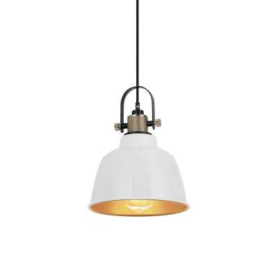 MOUSSOU suspension simple fer E27 LED couleurs