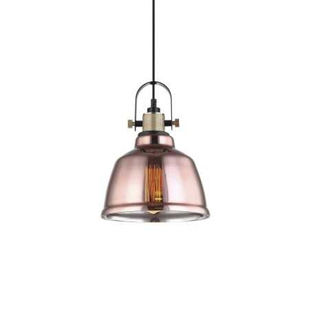 Suspension simple SAUGY métal E27 LED colorée