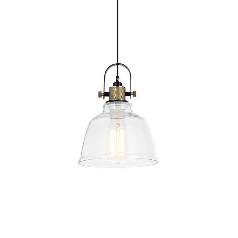 Suspension simple SAUGY métal E27 LED colorée