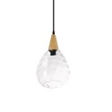 HAYON suspension simple verre E27 LED couleurs
