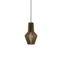 Suspension LED E27 simple en bois SAULX
