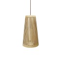 Suspension LED E27 simple en bois BROIS