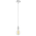 Suspension simple LED E27 en céramique RAUST