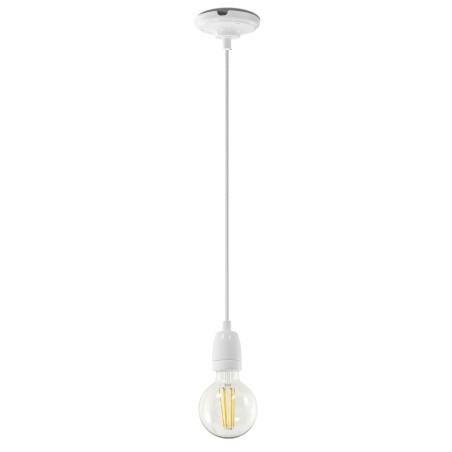Suspension simple LED E27 en céramique RAUST