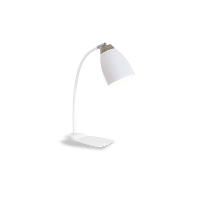 Lampe de table LED E27 en bois PECUT