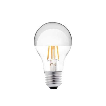 Ampoule LED vintage E27 8W 640lm ambre dôme argenté