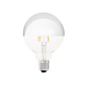Ampoule LED vintage globe 95mm 6W 480Lm dôme argent