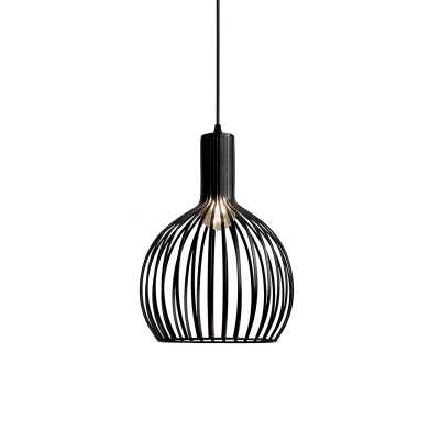 MANNE suspension simple fer E27 LED couleur noir