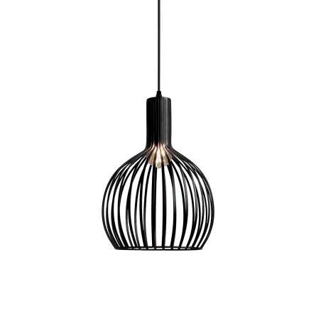 MANNE suspension simple fer E27 LED couleur noir