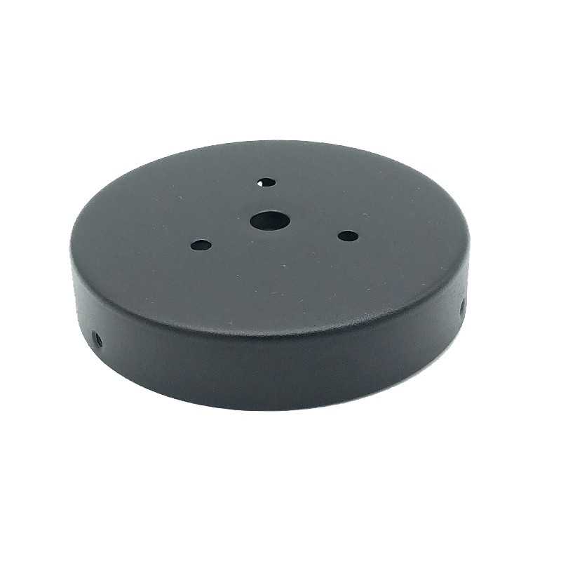 Support globes noire en verre 86mm x 18mm avec vis