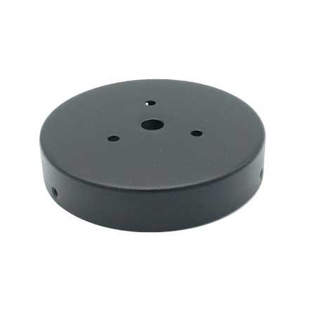 Support globes noire en verre 86mm x 18mm avec vis